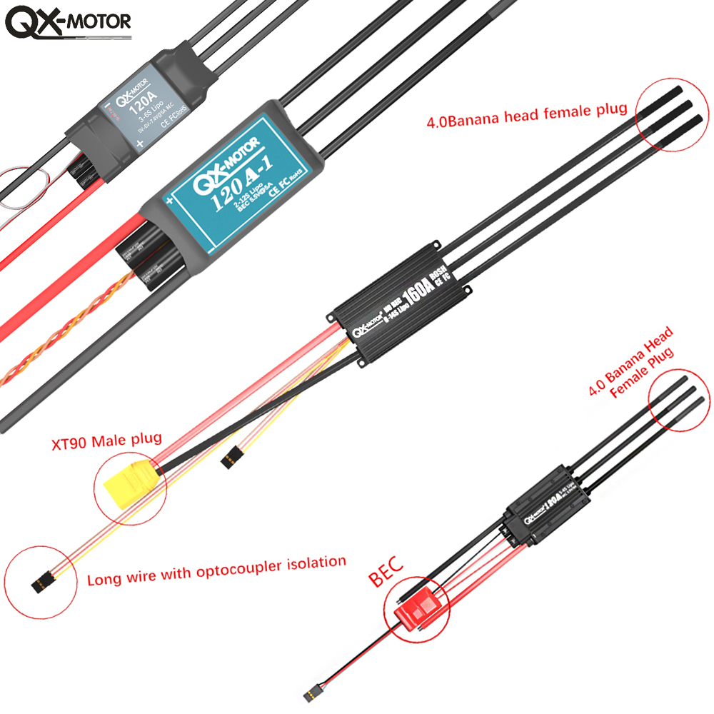 QX-MOTOR Brushless ESC series  - огляд і ціна Rc Helicopter Motor