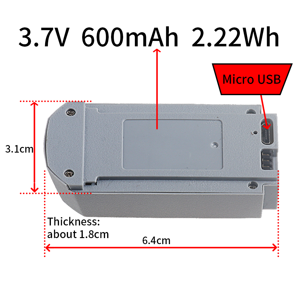 3.7V Rechargeable Drone Batter - огляд і ціна Eachine Drone E58